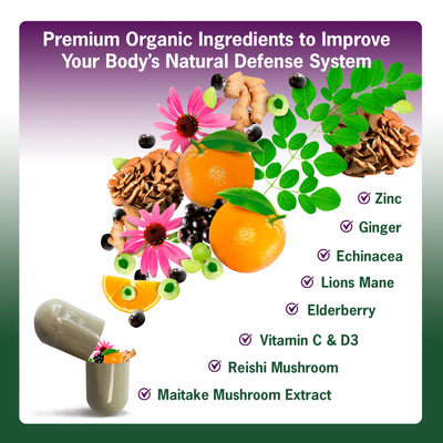 Organic Premium Immunity Boost - 90 Capsules