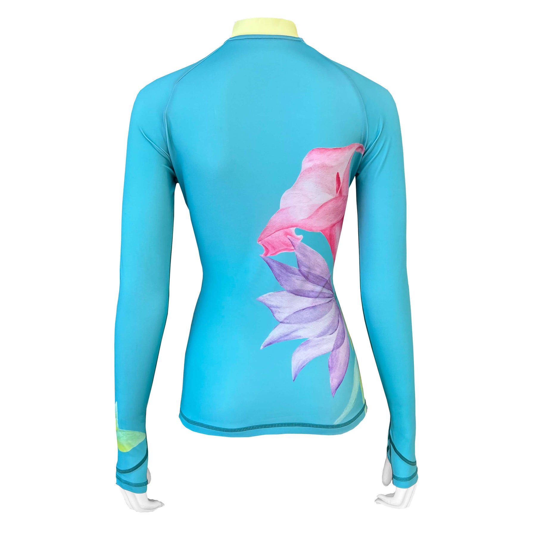 Long Sleeve Rash Guard for Women UPF 50+| Art - Lotus – Platinum Sun