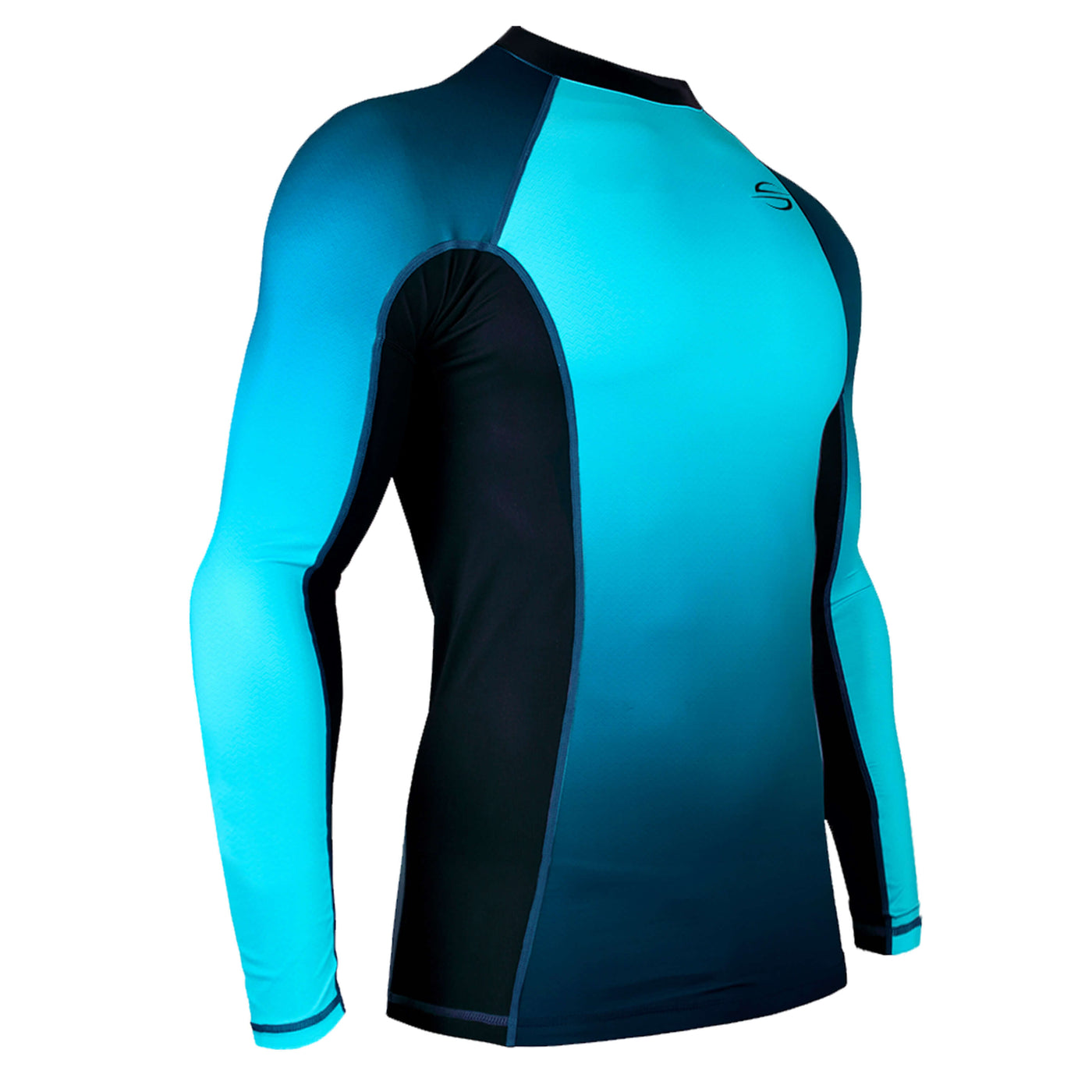 Long Sleeve Rash Guard for Men UPF 50+ | Gradient - Blue – Platinum Sun