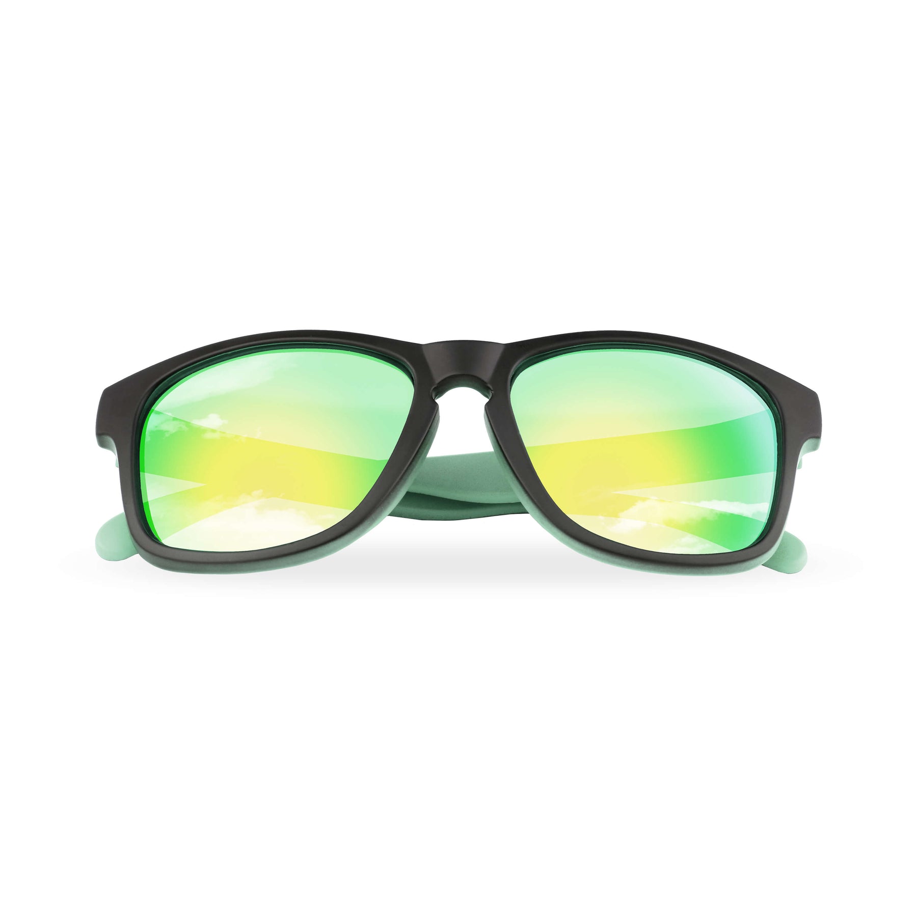 Floating Polarized Sunglasses Mirror Coating UV400 Green Platinum Sun