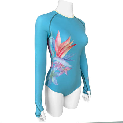 Long Sleeve Swimsuit for Women UPF 50+ | Art - Lotus