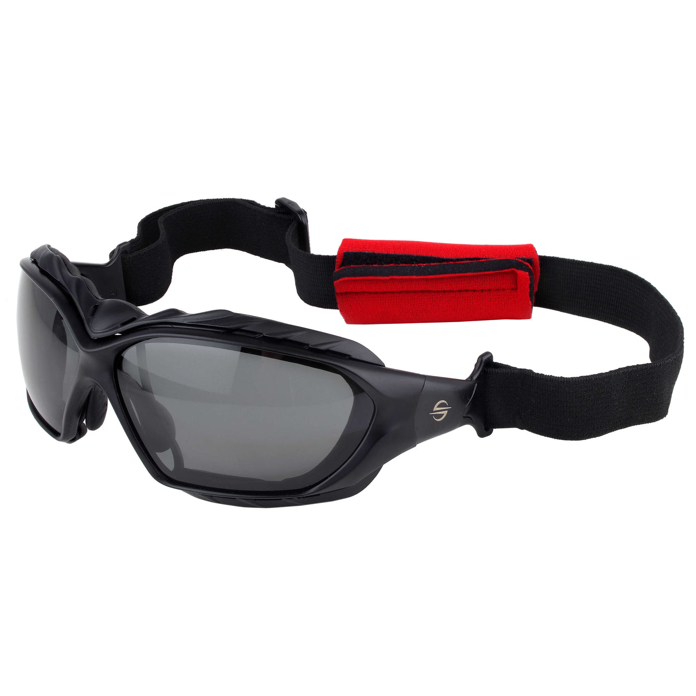 Sports Polarized Sunglasses with Extreme-sports Strap UV400 | Amphibia - Black