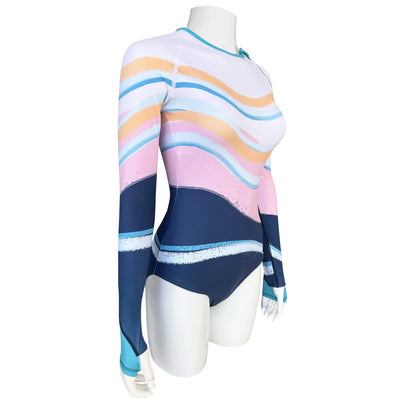 Long Sleeve Swimsuit for Women UPF 50+ | Art - Sandy Waves