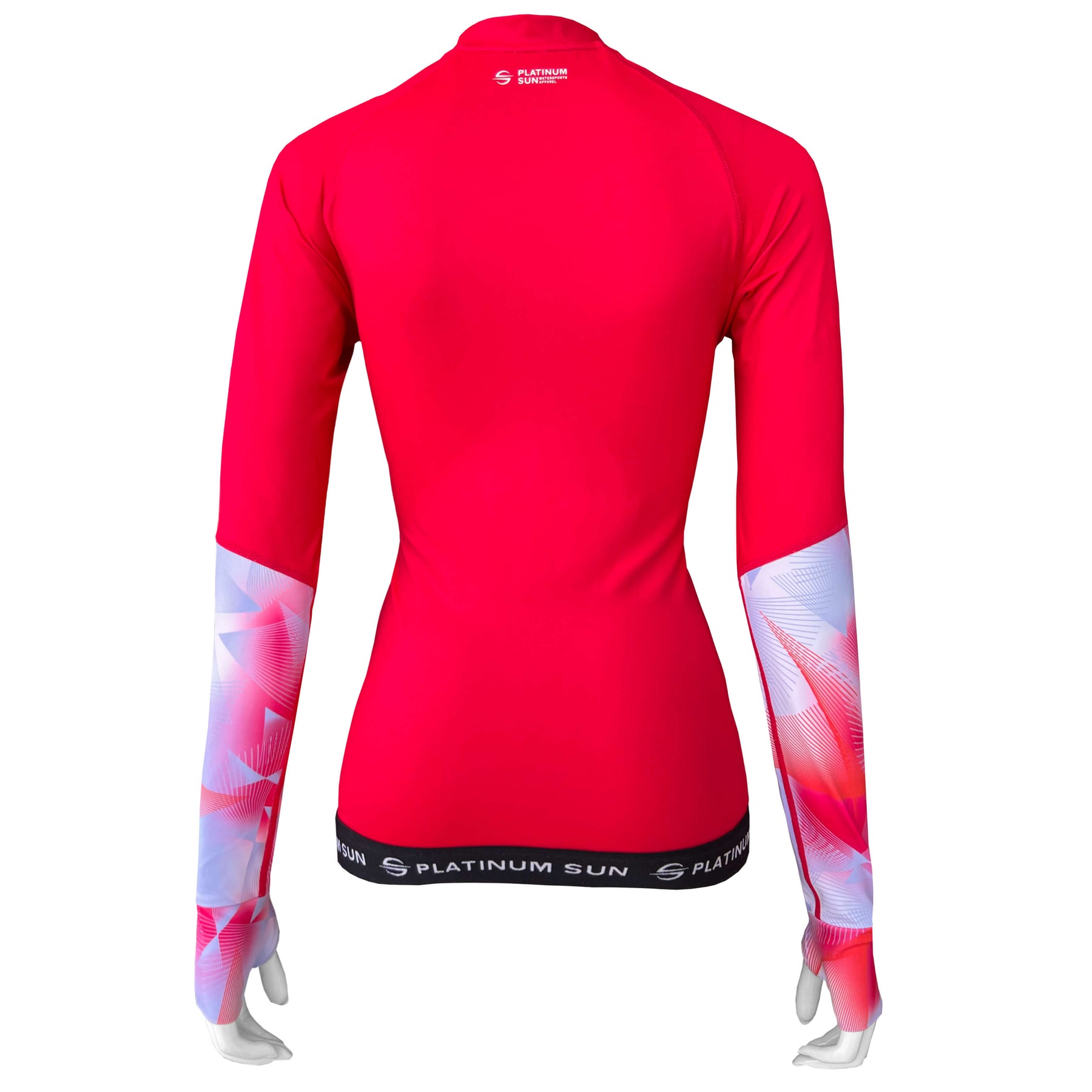 Long Sleeve Rash Guard for Women UPF 50+ | Active - Red – Platinum Sun