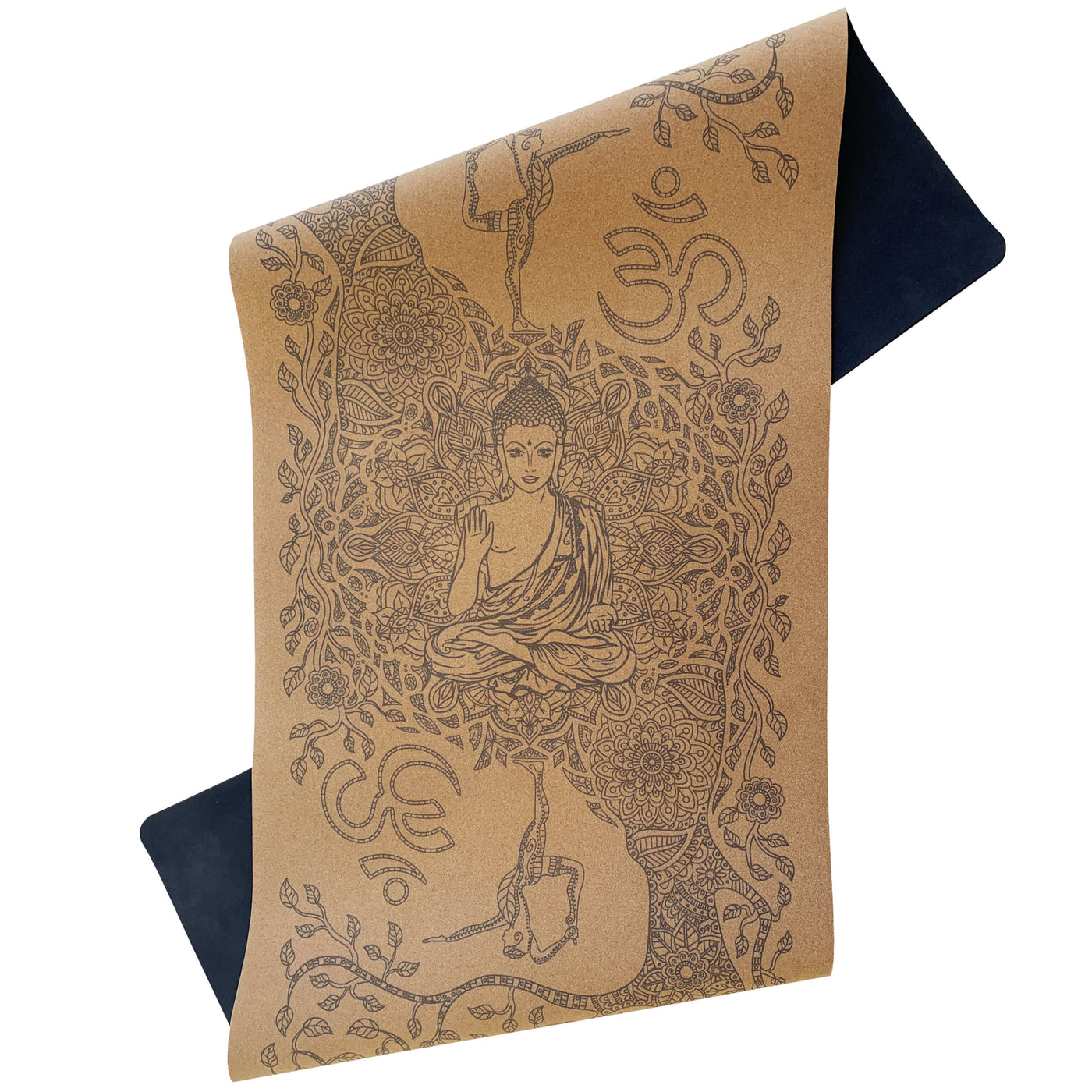 Non Slip Cork Yoga Mat | Wisdom Tree