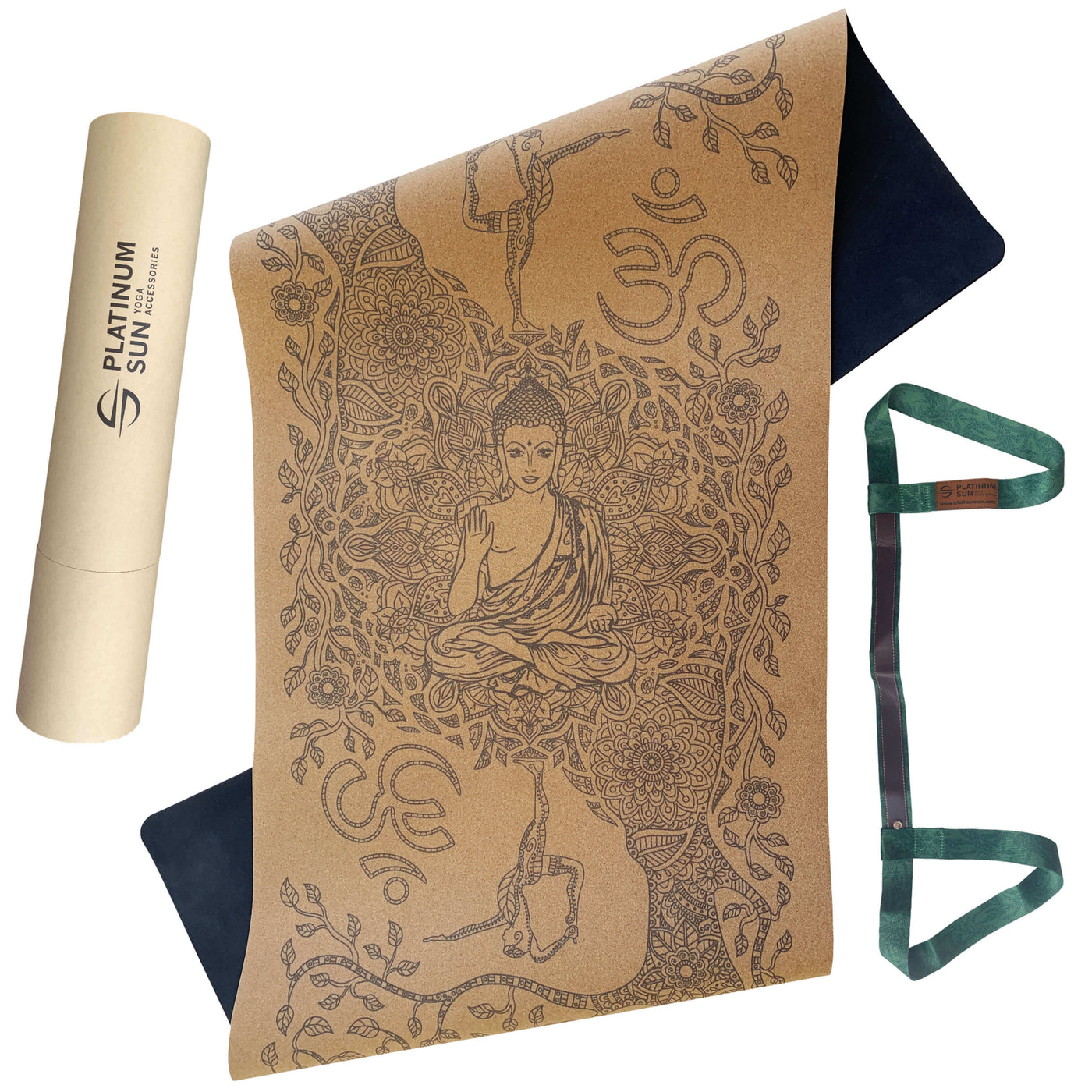 Non Slip Cork Yoga Mat  Wisdom Tree – Platinum Sun