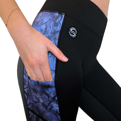 swim tights with side pockets